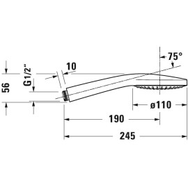 Mister Bâti|Douchette 1 jet 110 Minusflow Duravit B.1 Uv0652014