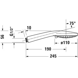 Mister Bâti|Douchette 3 Jet 110 Minusflow Duravit B.1 Uv0652015