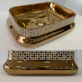 Lavabo En Céramique BRONZE...