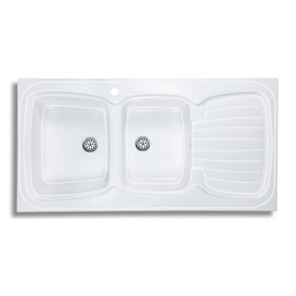 Evier Cuisine Roxan Blanc...