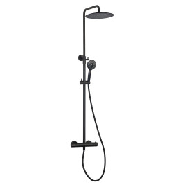 COLONNE DE DOUCHE ROND NOIR...