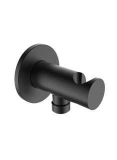 Mister Bâti|PRISE D'EAU ROND AVEC ACCROCHE NOIR MAT SASSI