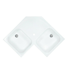 Evier d’angle Brasilia Blanc