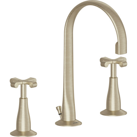 Mister Bâti|MELANGEUR LAVABO 3 TROUS CARLOS PRIMERO MIELE BROSSE PVD