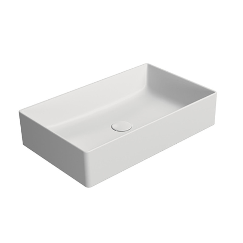 Mister Bâti|LAVABO RECTANGULAIRE 60x37 A POSER BLANC KUBE X