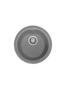Mister Bâti|EVIER DE CUISINE EN MICRO ULTRAGRANIT ROND DIAM 435 ATLANTIC TITANIUM GRIS