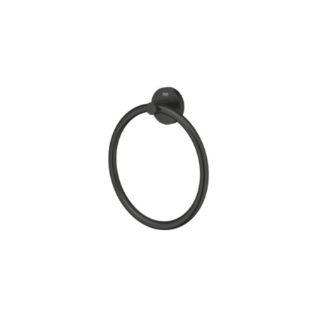 Mister Bâti|ANNEAU PORTE SERVIETTE ROND NOIR MATT
