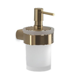 0001LE03-BYG-DISTRIBUTEUR DE SAVON DORE BROSSE