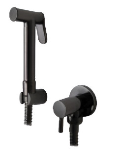 Mister Bâti|ROBINET DE TOILETTE ROND AVEC SHUT-OFF NOIR MATT