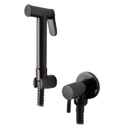 Mister Bâti|ROBINET DE TOILETTE ROND AVEC SHUT-OFF NOIR MATT