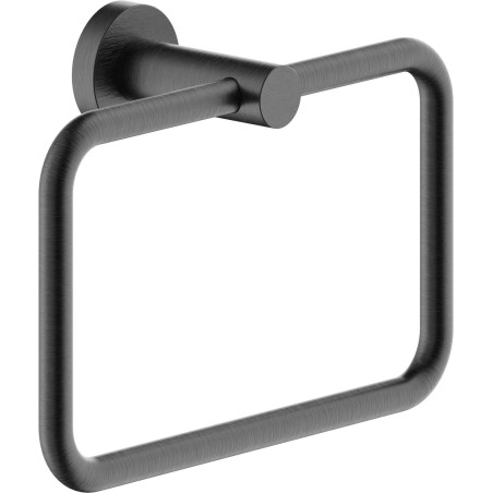 Mister Bâti|PORTE SERVIETTE MURAL GRAFITE BROSSE PVD