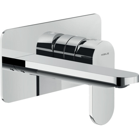 Mister Bâti|FACADE MITIGEUR LAVABO A ENCASTRER BEC 150 mm YOYO CHROME