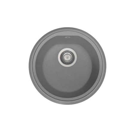 Mister Bâti|EVIER DE CUISINE EN MICRO ULTRAGRANIT ROND DIAM 435 ATLANTIC TITANIUM GRIS