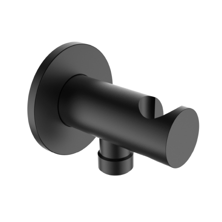 Mister Bâti|PRISE D'EAU ROND AVEC ACCROCHE NOIR MAT SASSI